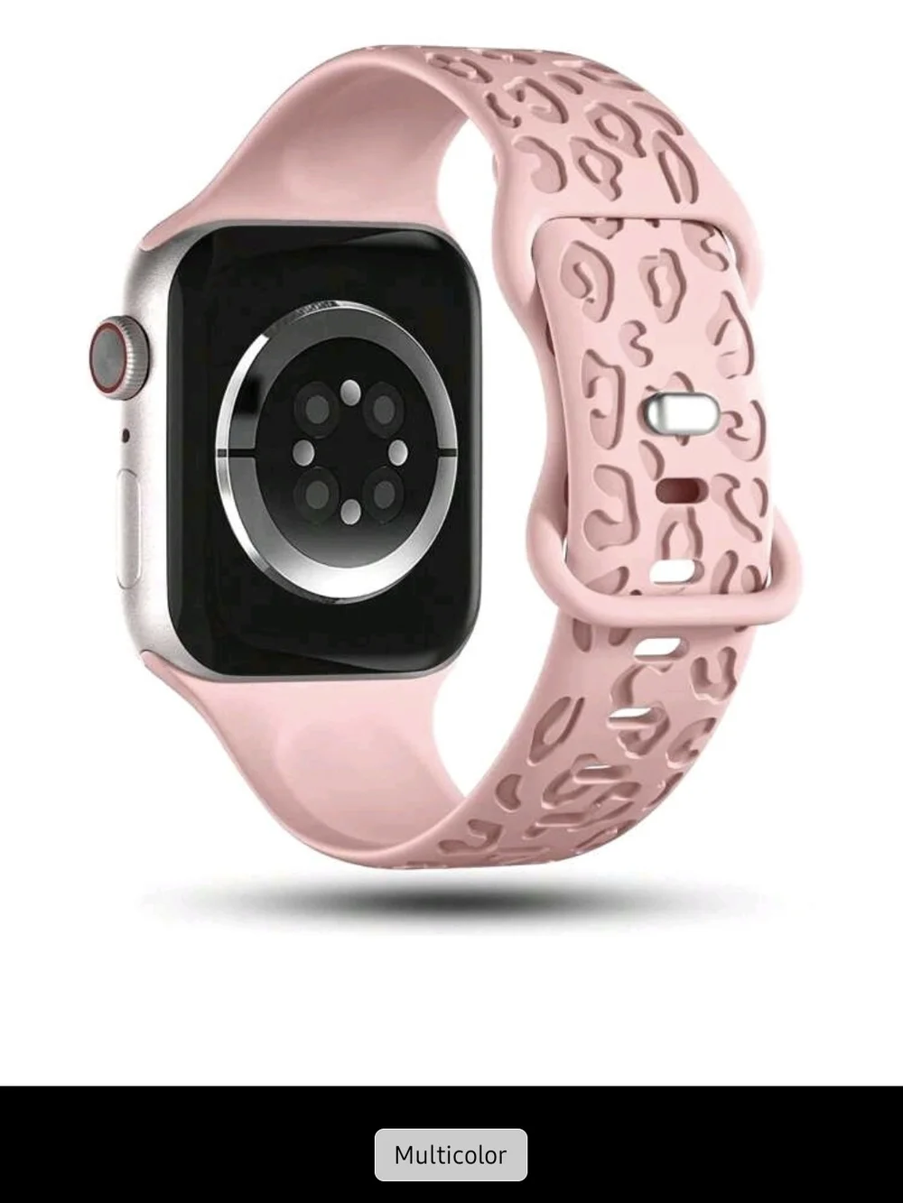 Apple Watch BAND Silicone Leopard Pattern  - Pink